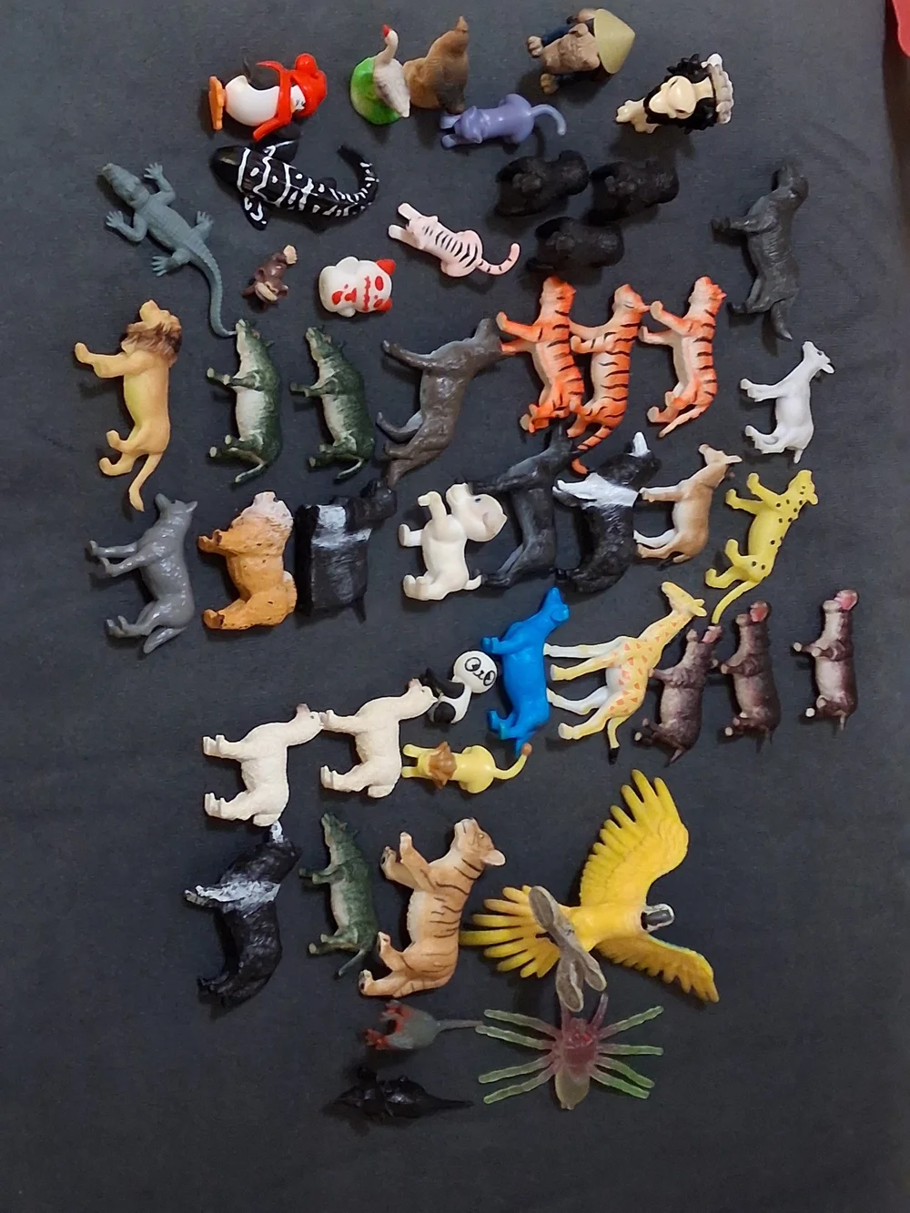 Miniature Animal Toy Lot - Mixed Colors